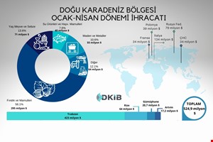 DOĞU KARADENİZ BÖLGESİ İHRACATI ARTIŞ TRENDİNİ SÜRDÜRÜYOR